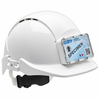Casque de chantier EN 397 ventilé — blanc
