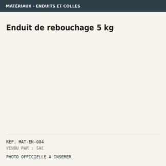 Enduit de rebouchage 5 kg