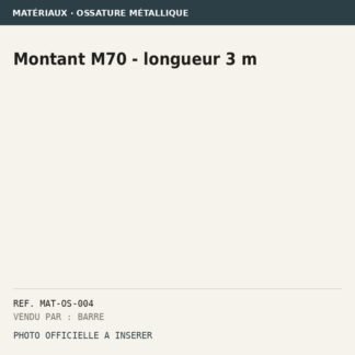 Montant M70 - longueur 3 m
