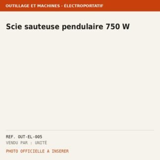 Scie sauteuse pendulaire 750 W