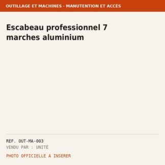 Escabeau professionnel 7 marches aluminium