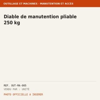 Diable de manutention pliable 250 kg